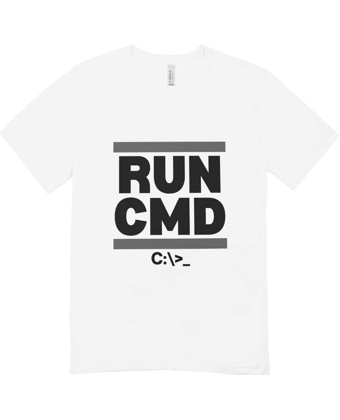RUN CMD – قميص المبرمجين الأنيق