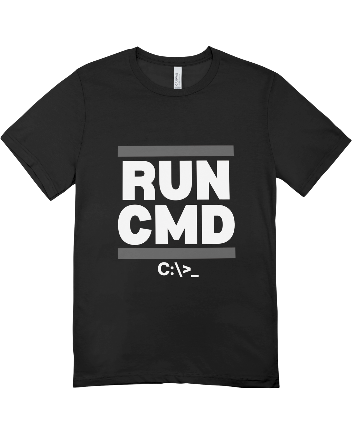 RUN CMD – قميص المبرمجين الأنيق